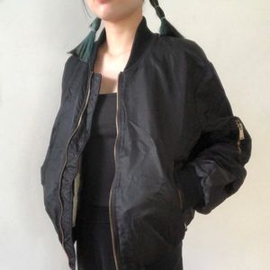 ◾️ Zara Basic outerwear Black Bomber Jacket▪️